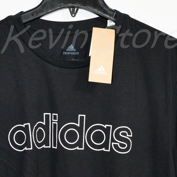 BLACK NWT Adidas Ladies'‎ Logo Crop Tees - Picture 1 of 5